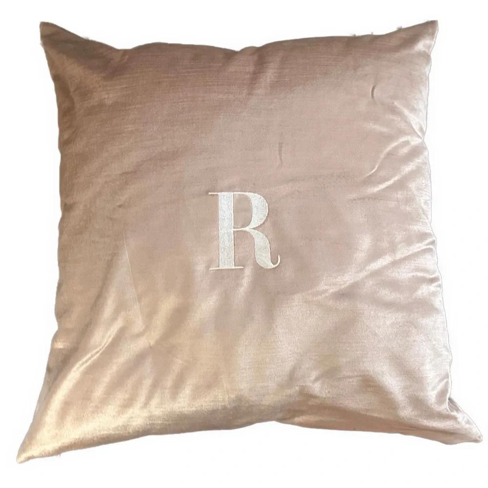 West Elm Pink Crushed Lush Velvet 20x20 Throw Pillow Cover with R Customization